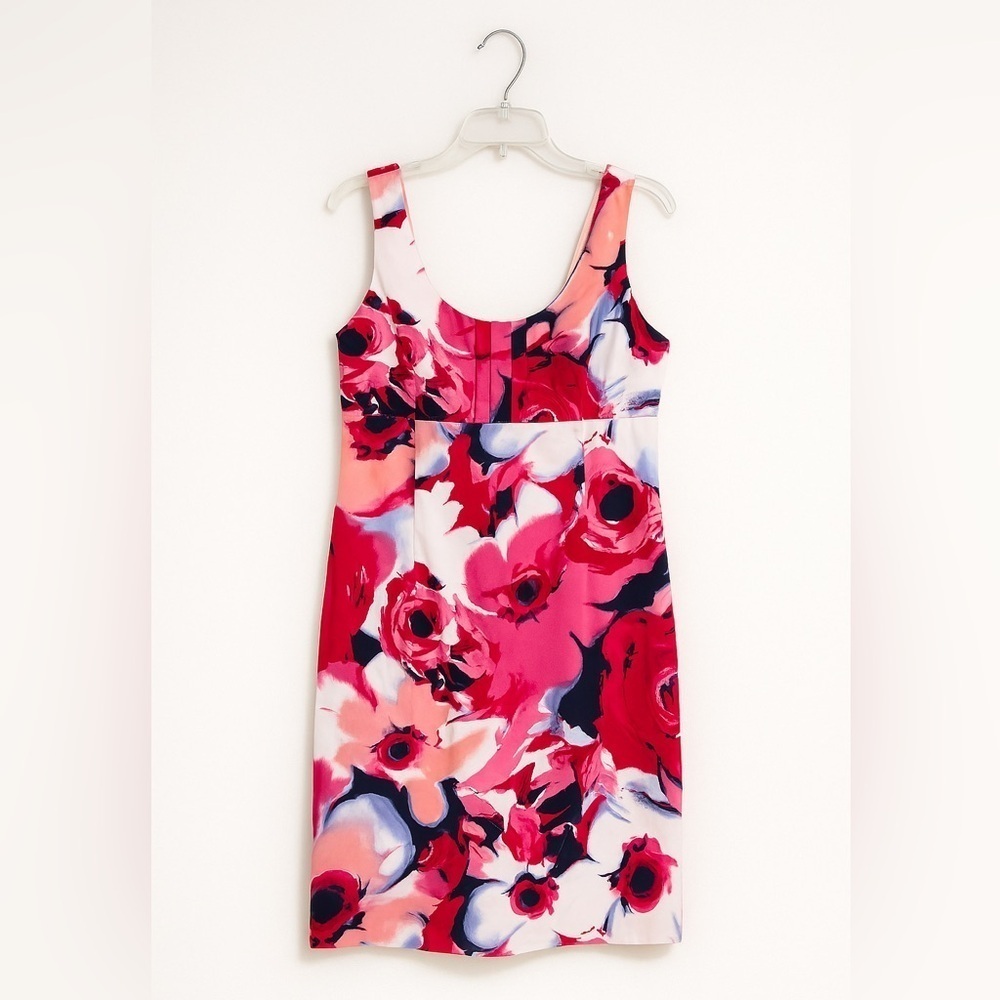 New York & Company Floral Sleeveless Dress Size 10 | Summer Retro Style Beach